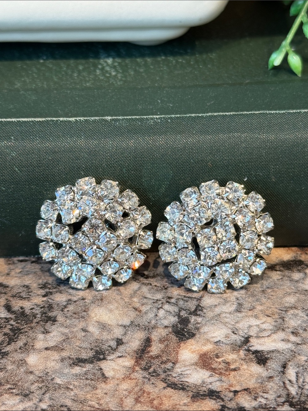 Clear Rhinestone Shoe Clips - Picture 3 of 7
